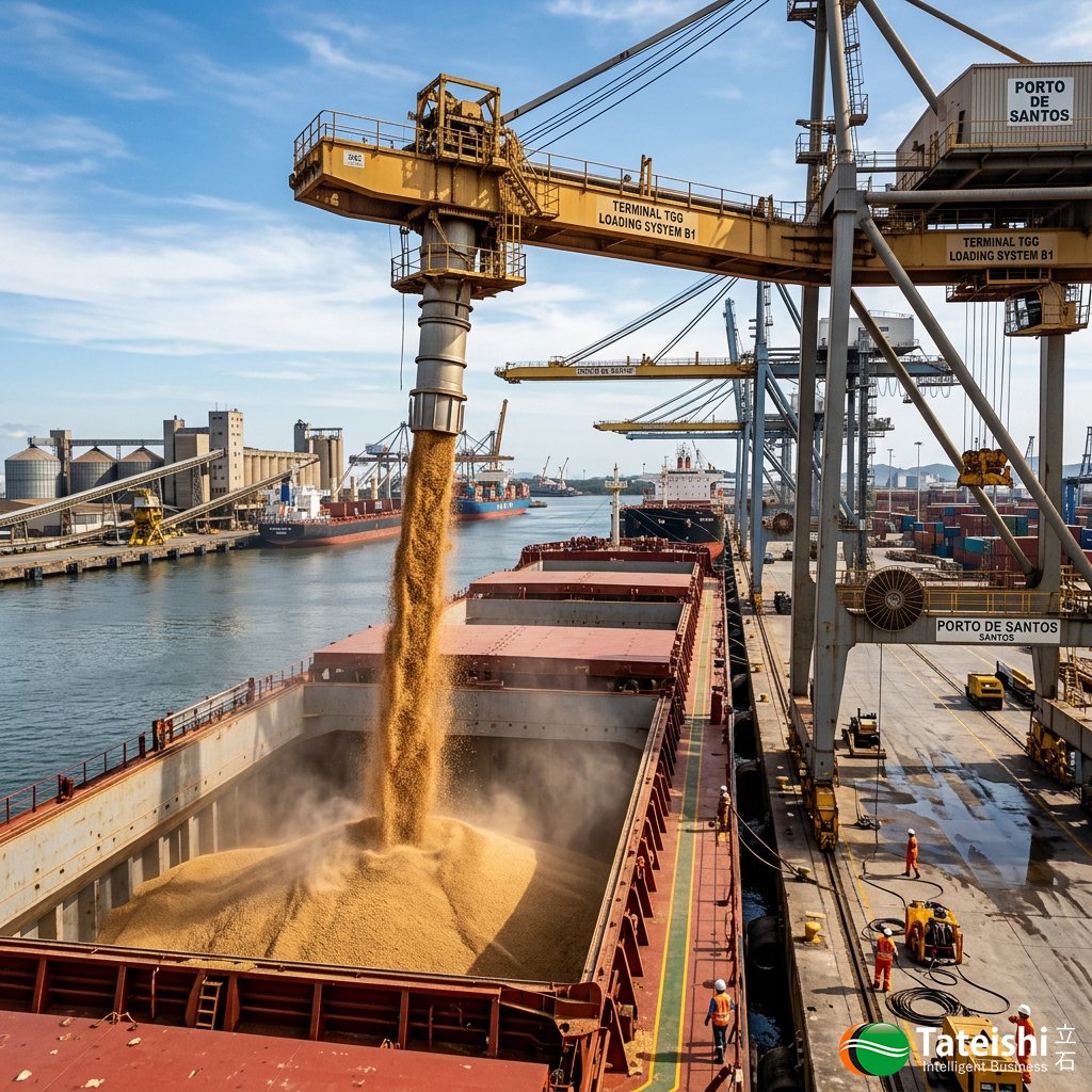 Tateishi - Exportação de SOja no Porto de Santos em SP